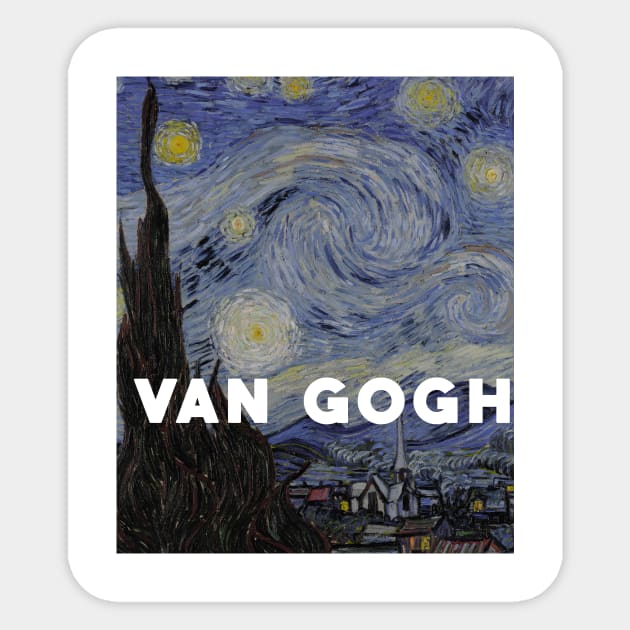 Starry Night version one Sticker by Laevs